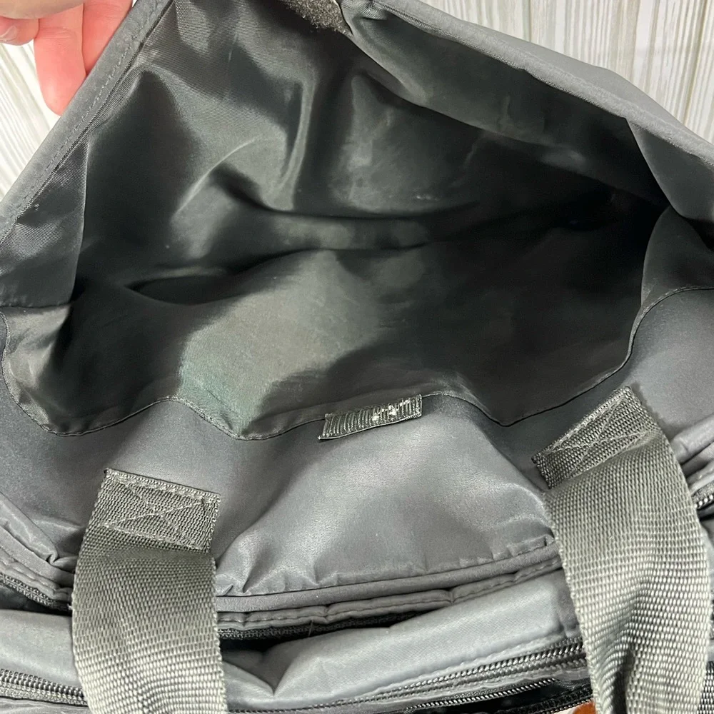 Eddie Bauer Olive Green Mercer Quilted Diaper Bag